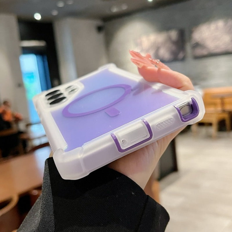 Colorful Silicone Magnetic Phone Case For Samsung