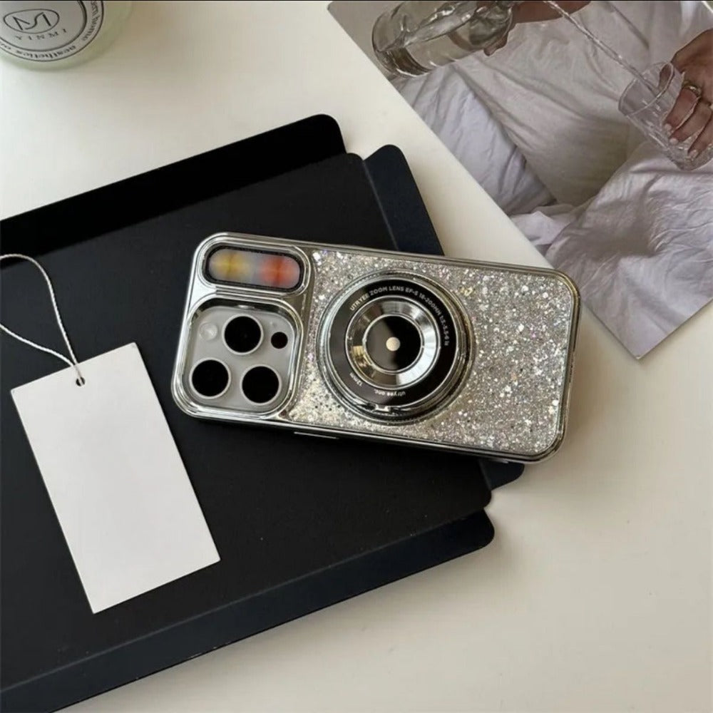 Stereo Camera Mirror Stand Phone Case For iPhone