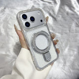 Shiny Magnetic Stand Phone Case For iPhone