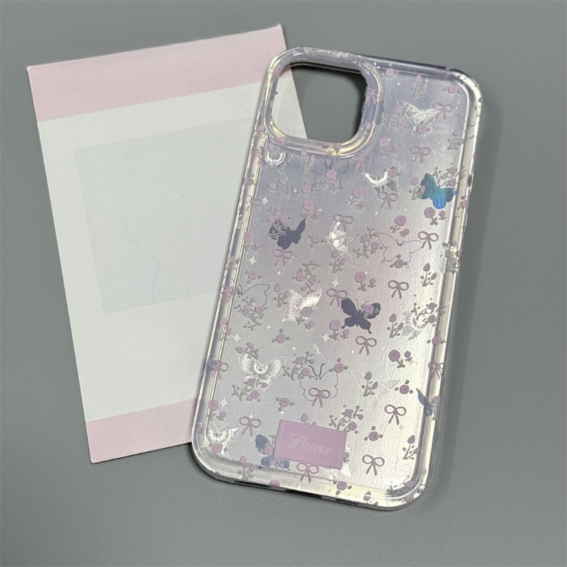 Flower Double Layer Shockproof Phone Case For iPhone