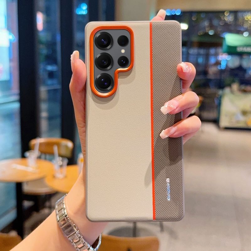 Metal Button Lens Phone Case For Samsung