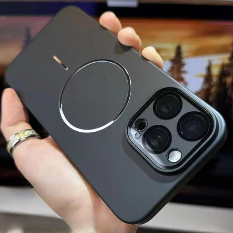 Thin Circle Magnetic Mobile Phone Case For iPhone