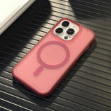 Neon Color Wireless Charging Magnetic Case For iPhone