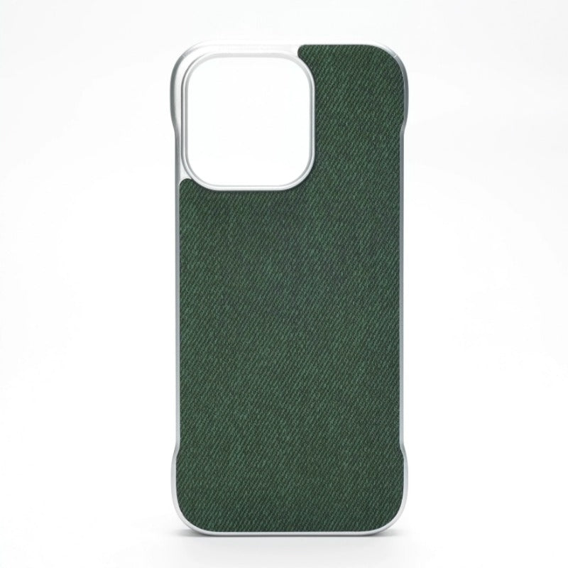 Ultra Thin Light Frameless Cloth Texture Slim Case For iPhone