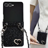 Heart Crossbody Phone Case For Samsung Z Flip 7 6 5 4 3