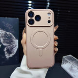 Fine Hole Lens Anti-collision Magnetic Phone Case For iPhone
