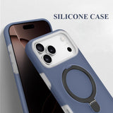 Jelly-like Liquid Silicone Stand Phone Case For iPhone