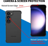 Built-in Camera Lens Protector Frameless Silicone Bumper Case For Samsung