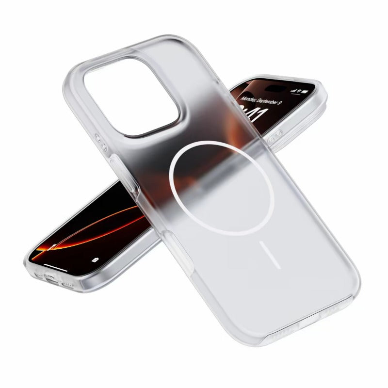 Jelly Color Magnetic Liquid Silicone Phone Case For iPhone