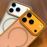 New Luxury Translucent Magnetic Shockproof Matte Case For iPhone