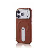Rotation KickStand PU Leather Magnetic Case For iPhone