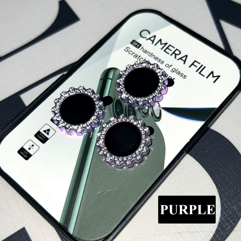 Diamond Star Spiral Gear Lens Film For iPhone