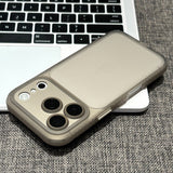 Frosted Semi-Transparent Phone Case For iPhone