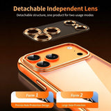 Electroplated Transparent Magnetic Phone Case For iPhone