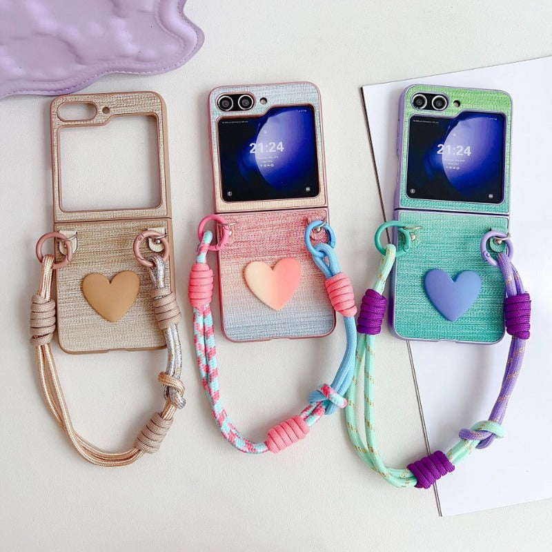 Heart Phone Case For Samsung Z FLIP 7 6 5 4 3