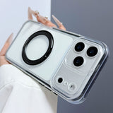 Colorful 2-in-1 Rotating Folding Stand Phone Case for iPhone