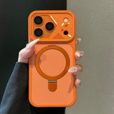 Frosted Heat Dissipation Stand Phone Case For iPhone