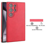 Exclusive Luxury Retro PU Leather Protective Case, Shockproof Soft Bezel, Ultra-thin Back Cover for Samsung