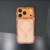 Color-blocked Frosted Magnetic Phone Case For iPhone
