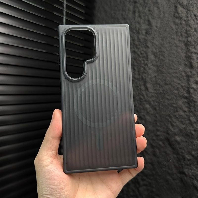 Frosted Semi-transparent Magnetic Mobile Phone Case For Samsung