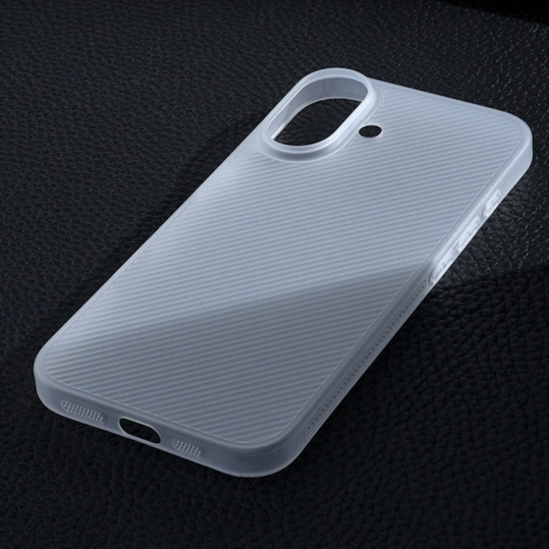 Ultra-thin Striped Transparent Phone Case For iPhone