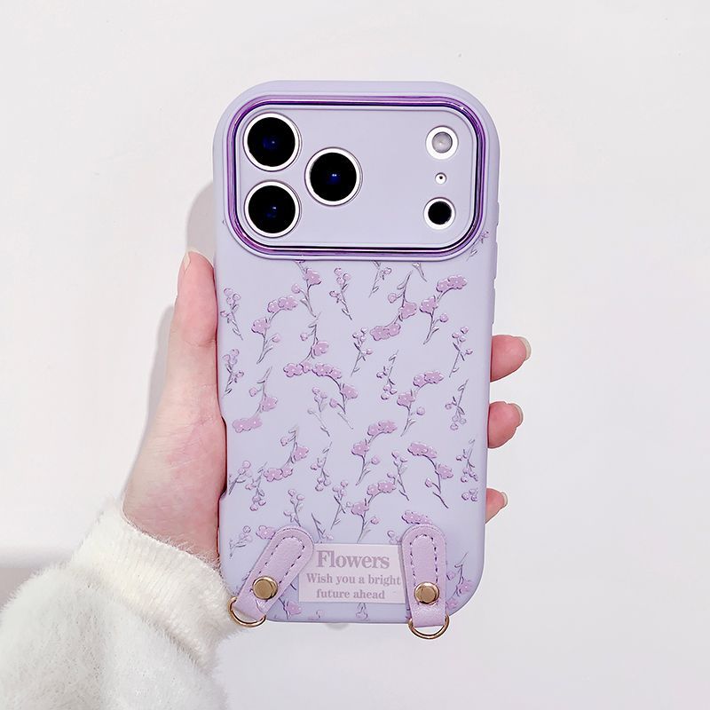 Purple Flower Phone Case For iPhone