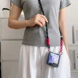 Crossbody Lanyard Matte Phone Case For Samsung Z Flip 7 6 5 4 3