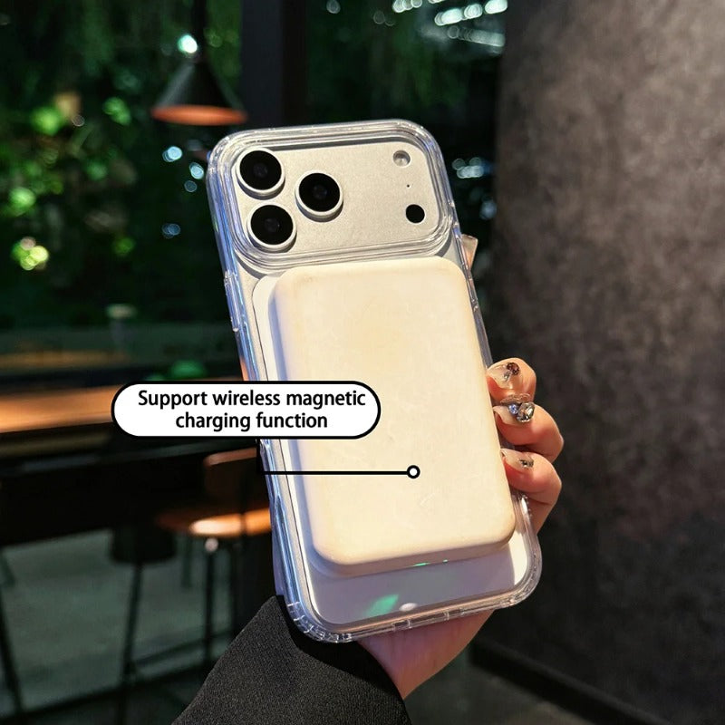 MagneticTranslucent Armor Shockproof Case For iPhone