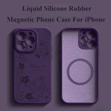 New Liquid Silicone Magnetic Phone Case For iPhone