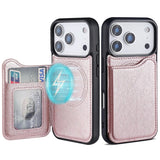 Magnetic Leather Wallet Case Card Holder Phone Case For iPhone