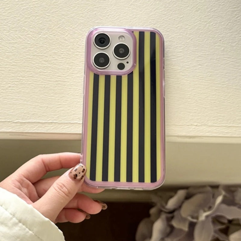 Simplicity Colour Vertical Stripes Cover Case For iPhone