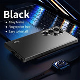 magnetic aluminum alloy frame sturdy and shockproof plastic back cover protective case for Samsung