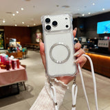 Transparent Magnetic Phone Case For iPhone