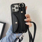 Wrist Strap Crossbody Lanyard Case For iPhone