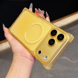 Frosted Magnetic Four-corner Shockproof Phone Case For iPhone