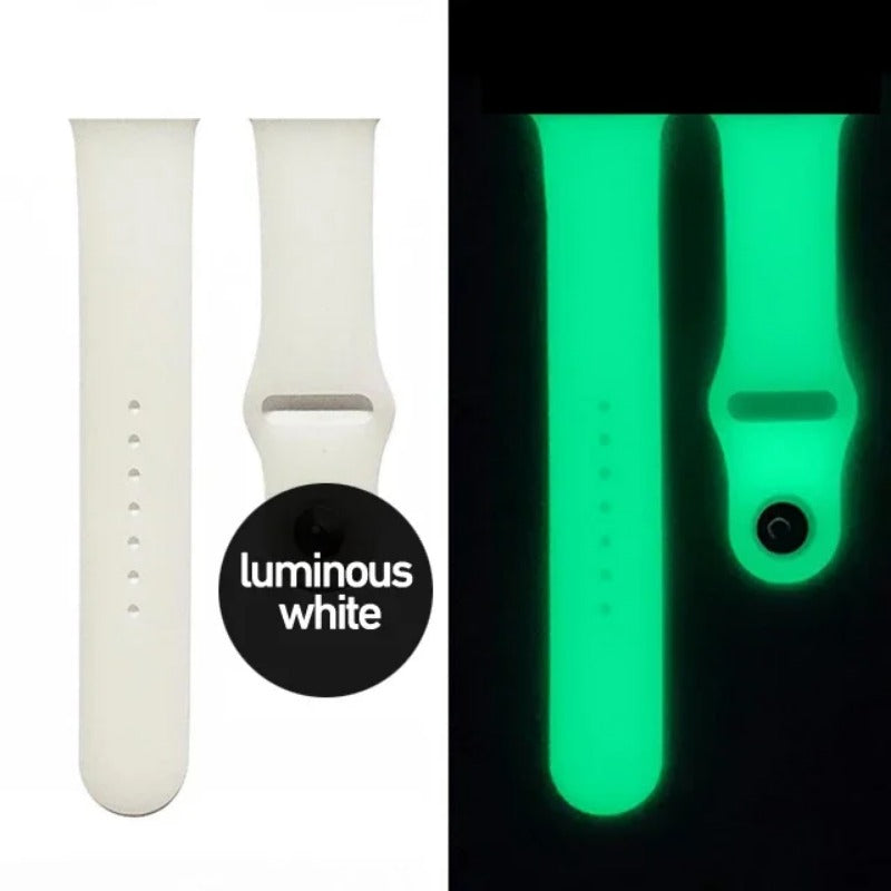 Silicone Glow Luminous Band Straps For Apple Watch iwatch SE 345678