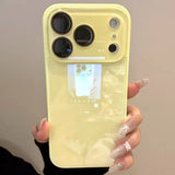 Candy Color Tempered Glass Camera Protection Case For iPhone