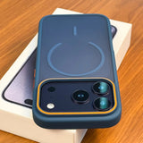 New Luxury Translucent Magnetic Shockproof Matte Case For iPhone