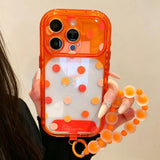 Minimalist Polka Dot Large Window Phone Case For iPhone