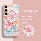 Flower Silicone Soft Phone Case For Samsung
