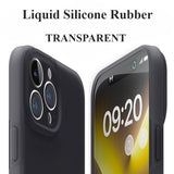 Transparent Liquid Silicone Full Cover Drop-Proof Phone Case For iPhone