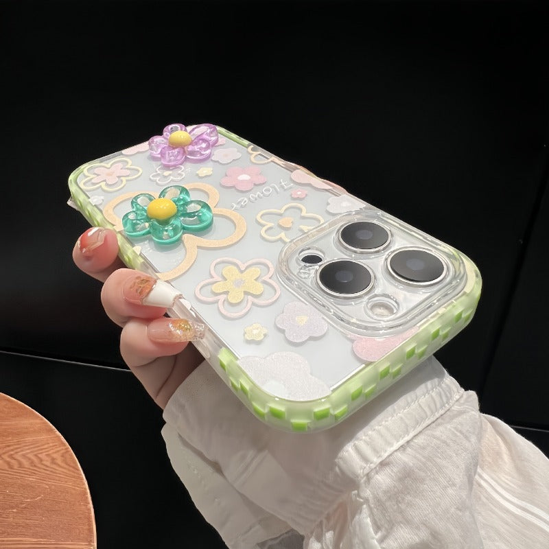 3D Flower Phone Case For iPhone