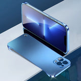 Ultra-thin Borderless Hard Drop-proof Mobile Phone Case For iPhone