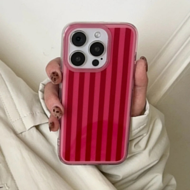 Simplicity Colour Vertical Stripes Cover Case For iPhone