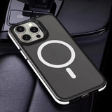 Fully Covered Frosted Magnetic Airbag Anti-fall Mobile Phone Case For iPhone