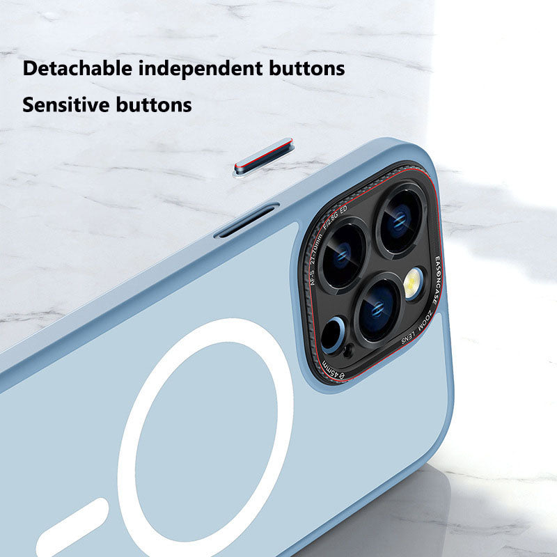 Custodia magnetica satinata per iPhone