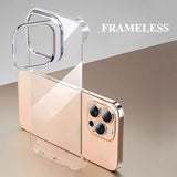 Ultra-thin Transparent Borderless Magnetic Mobile Phone Case For iPhone