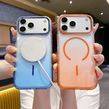 Transparent Gradient  Magnetic Phone Case for iPhone
