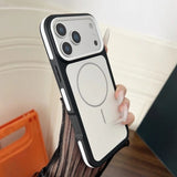 New Bicolor Matte Frosted Magnetic  Phone Cas For iPhone