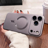 Metallic Paint Magnetic Soft Case For iPhone